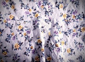 vintage floral mini skirt