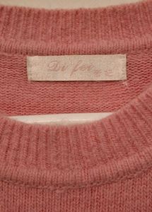 Pink Crew Neck Sweater