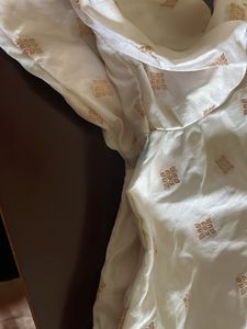 White Silk Blouse 32-34 , Light Stains