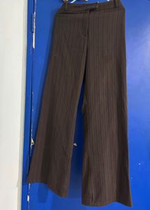 Flared Brown Formal Pants
