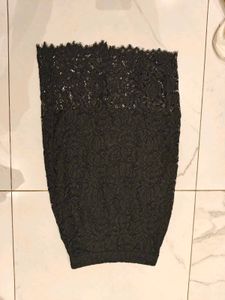 Elegant Black Lace Skirt