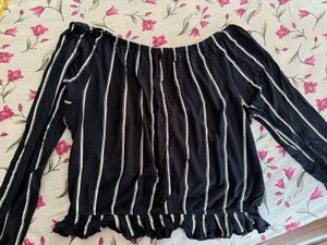 Striped Off-Shoulder Top