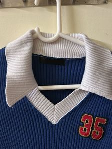 Blue Crop Top