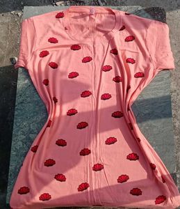 Peach Graphic T-Shirt