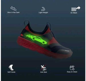 Kazarmax Slip On Shoes For Kids With Glow In Dark