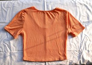 Ribbed Crop Top - German Slogan