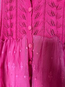 Hot Pink Womens Top- M