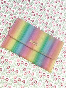 🌈Vibrant Rainbow Shimmer Clutch ₹450 only! ✨👛
