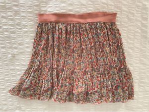 Floral Pleated Skirt