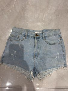 High Waist Denim Shorts