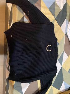 Chic Black Long Sleeve Top