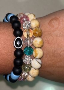 Beaded Bracelet Set - 3 Unique Styles