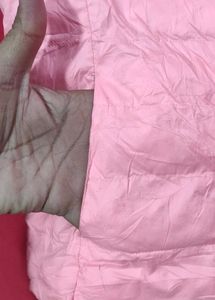 Pink Puffer Sleeveless Jacket
