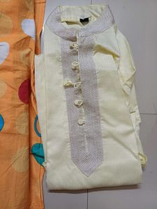 Men&#39;s Blue Cotton Kurta