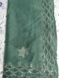 Green Embellished Saree