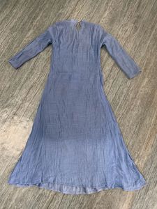 Light Blue Full Sleeve Dress