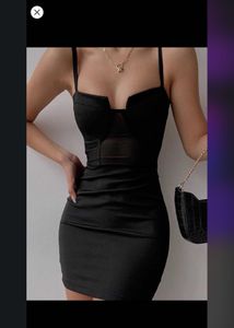 Hot  Black Bodycon Dress