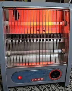 Usha 800-Watt 2- Rod Quartz Heater (Grey)