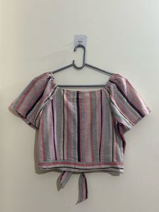 Striped co-ords Crop Top and trouser