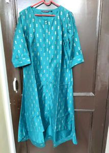 Teal Palazzo Pants and kurta set