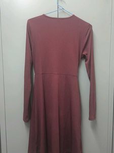 Burgundy Wrap Dress
