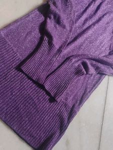 Purple Knit Dress