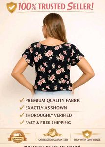 Classy Navy Blue Wrapup top