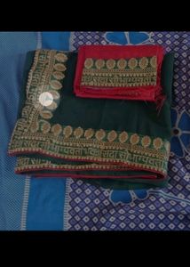 New Dola Silk Saree With Blouse Piece