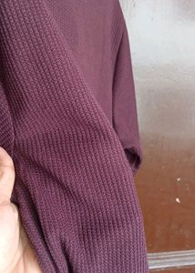 👍Maroon Polo Zip Style T-Shirt👕
