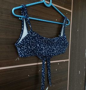 Floral print bra