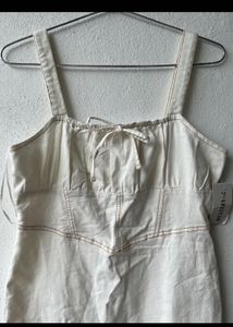 White Denim Dress