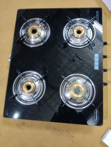 USHA Ebony 4-Burner Gas Stove - New!