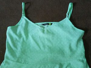 Mint Green Polka Dot Cami