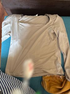 H&amp;M Squared Neck Jersey Top