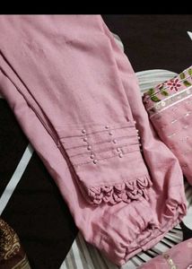 Pink Embroidered Kurta Set