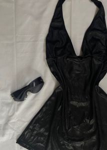 Black Halter Neck Top
