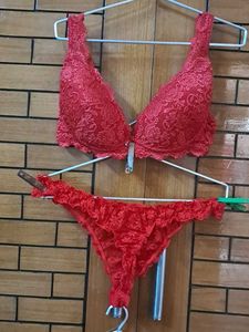 Combo Of Four Imported Fabric Bra N Panty