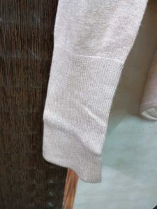 Beige Open Cardigan