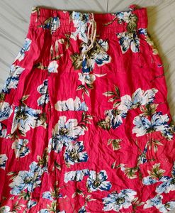 Floral Print Maxi Skirt