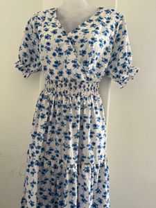 Floral Tiered Midi Dress