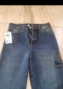 Newme Pocket Wide Leg Jeans