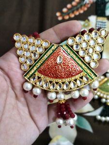Long Kundan Necklace Set