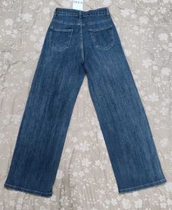 Wide Leg Jeans - Dark Wash