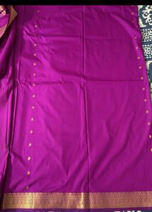 New Purple Banarasi Silk Saree
