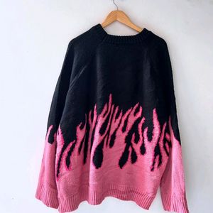 Flames Pink Sweater 💕