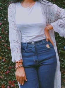 White Net Shrug