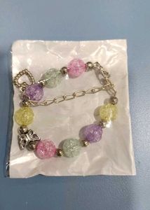 Colorful Beaded Butterfly Bracelet