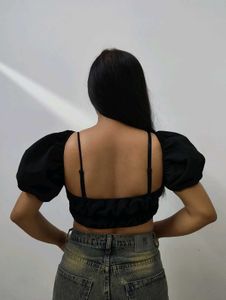 Chic Black Crop Top