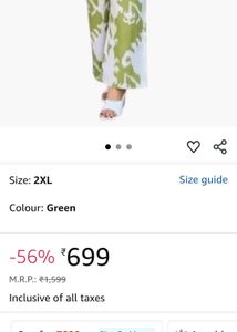 Parrot Green Kurta Set