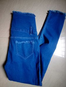 High-Waisted Denim Jeans